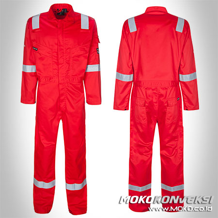 Harga Wearpack Pemadam Coverall High Visibility Warna Merah Cabe Reflective Material