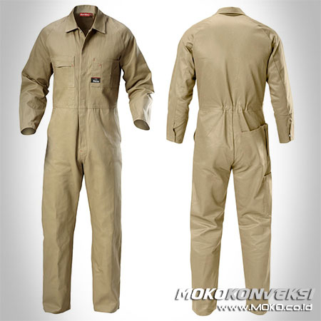 Harga Seragam Wearpack Coverall Lapangan Warna Krem Polos